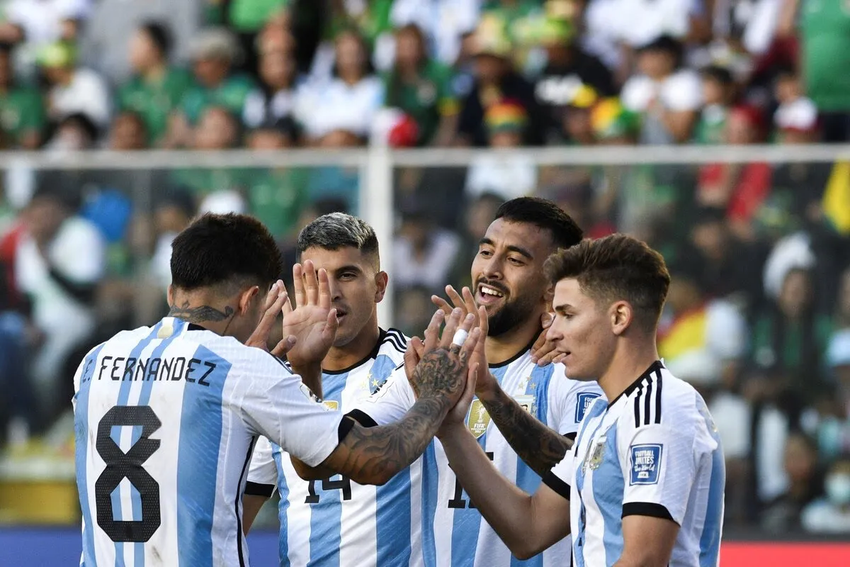 SIN MESSI, ARGENTINA GOLEÓ EN LA PAZ
