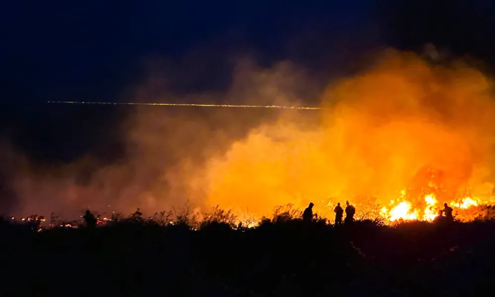 Incendio cerca de Trelew