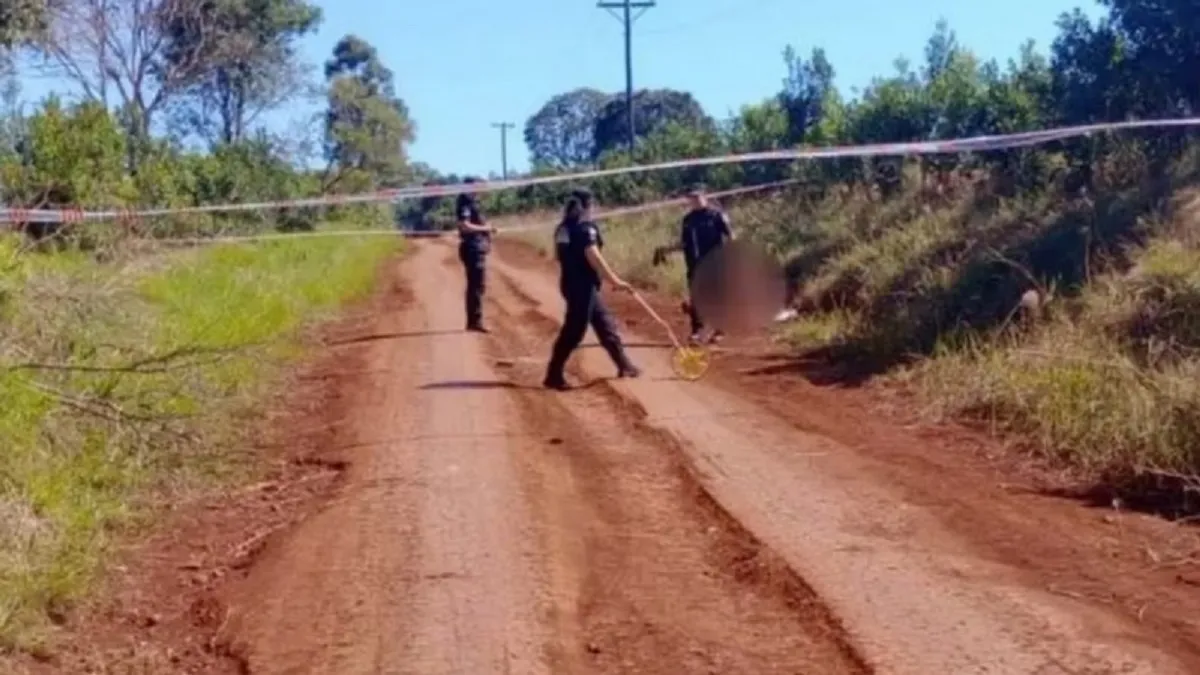 Policías en el lugar de los hechos