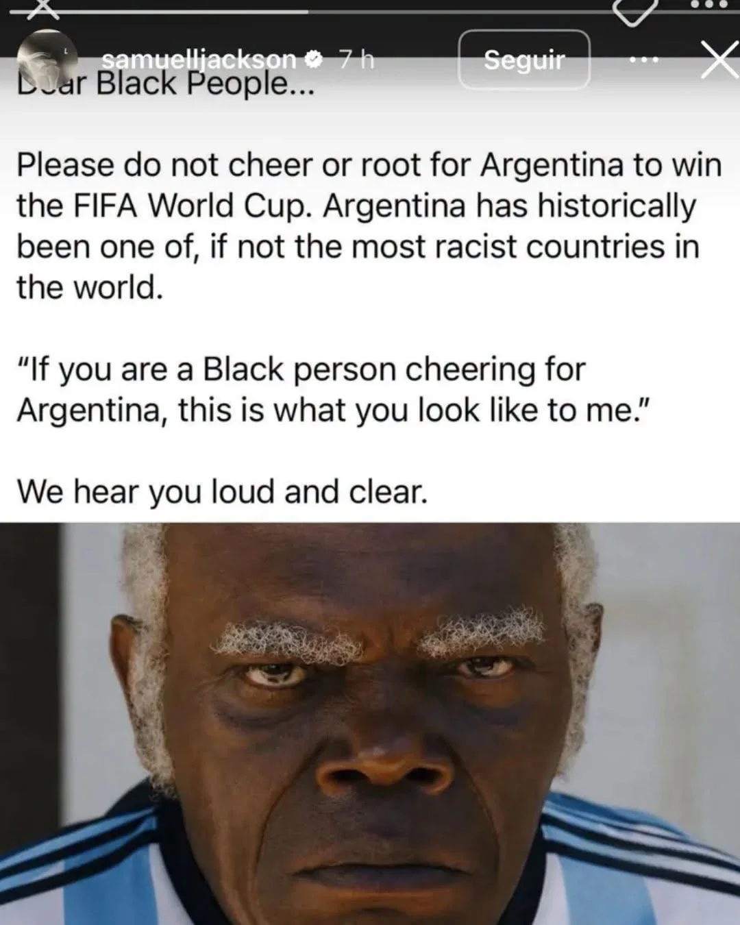 Posteo Samuel Jackson