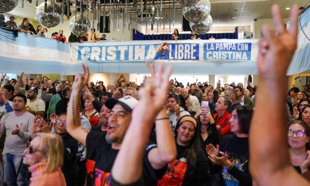Militantes de Cristina en la Pampa