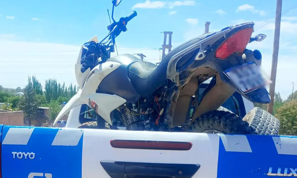Moto recuperada en Centenario Neuquén