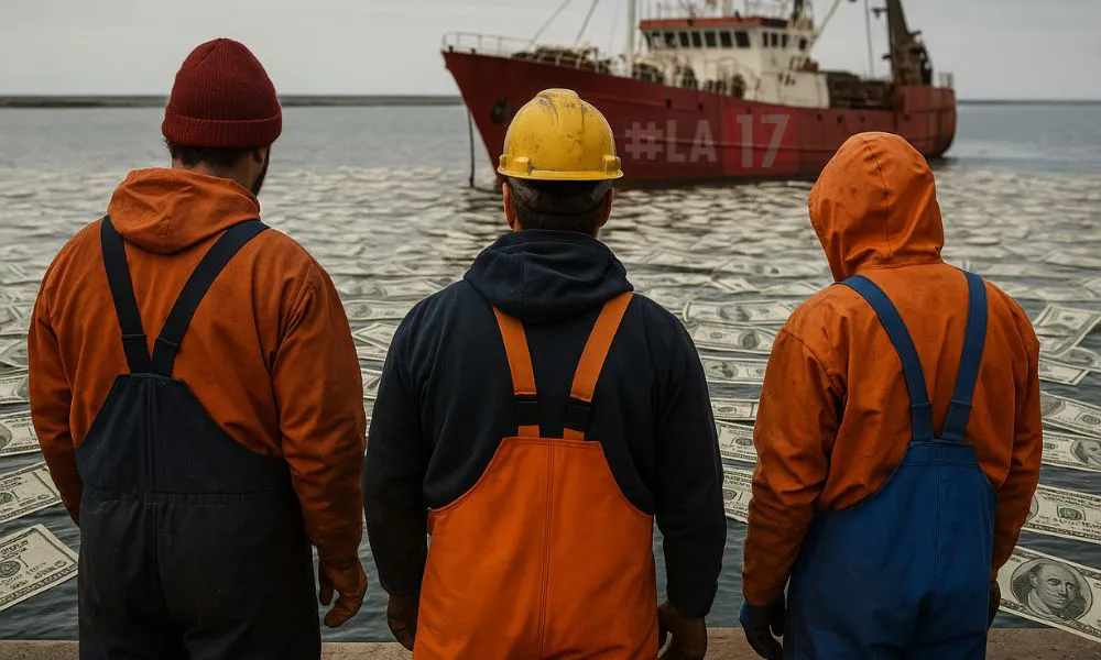 Trabajadores de la pesca Imagen ilutrativa generada por LA17 AI