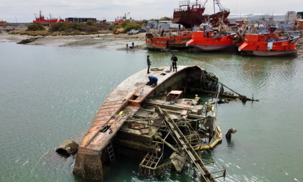 Barco hundido Sagrado Corazón