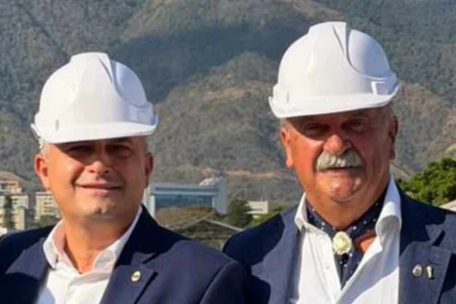 Dirigentes de la AFA en Venezuela