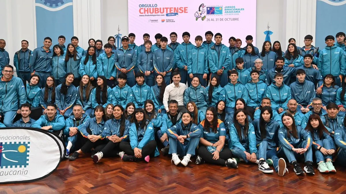Delegación chubutense para los Juegos de la Araucanía