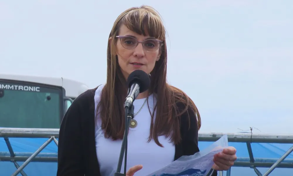Lorena Torroijas Mesa Chubutense de Víctimas Viales imagen reeditada por LA17