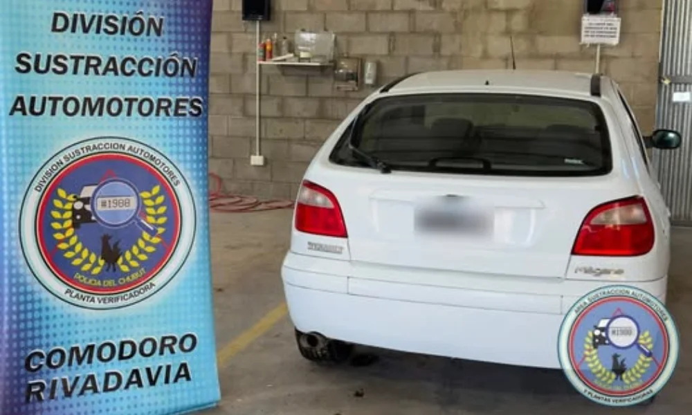 Un vehículo radicado en Puerto Madryn terminó secuestrado este lunes por la tarde en Comodoro Rivadavia.