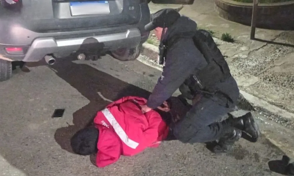 Lo sorprendieron con una hormigonera robada