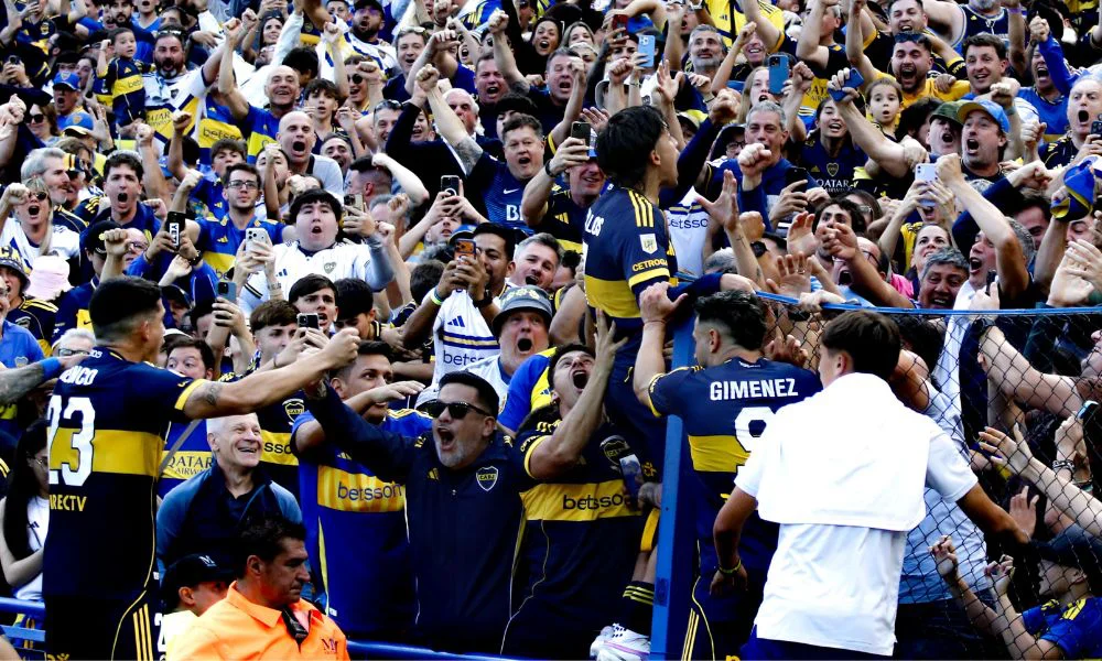 Festejo Gol de Boca