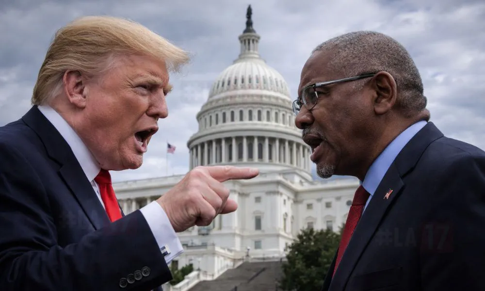 Donald Trump y Gregory Meeks. Imagen creada con IA generativa por #LA17
