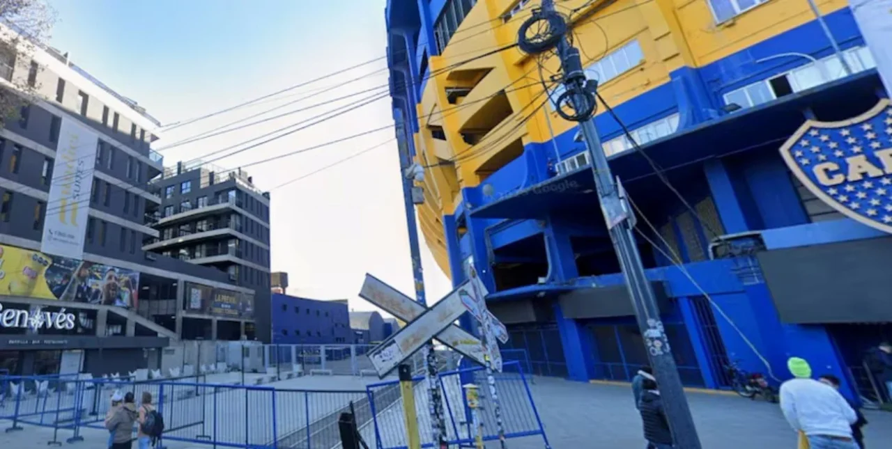 incendio frente a la bombonera