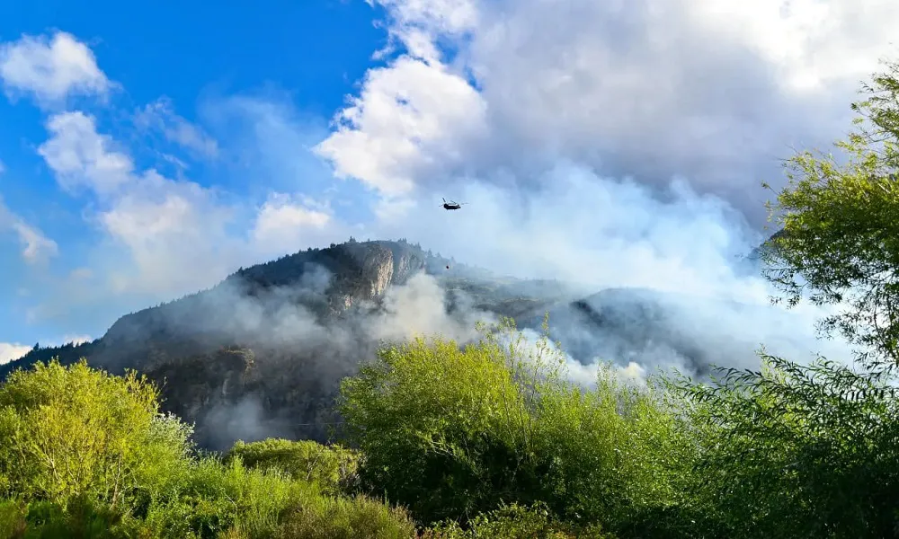 Incendio en Los Alerces