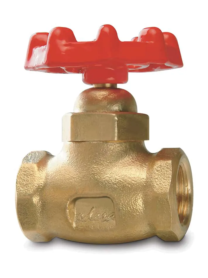 llave de paso de bronce
