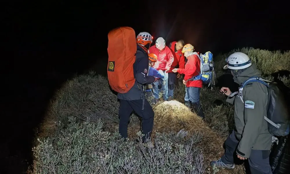 Rescate de un joven lesionado