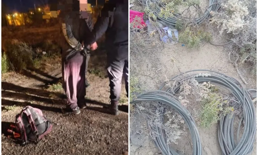 detenido por robo de cables
