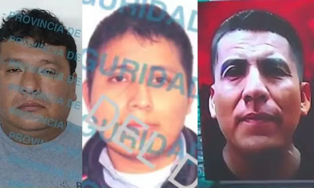 Alex Ydone, David Morales Huamani y Manuel Valverde,