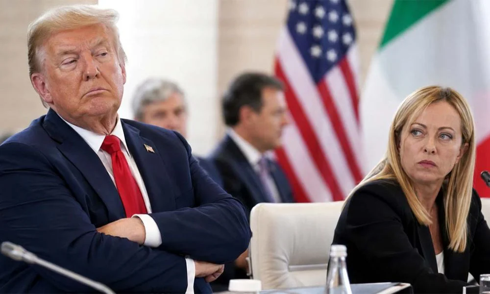Donald Trump y Giorgia Meloni. Foto creada con IA/Aurora Israel
