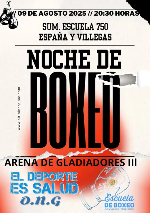 Boxeo sábado 9 de agosto. 