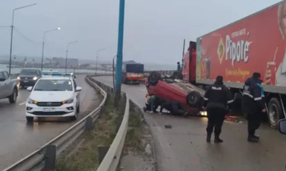 Vuelco en Ruta 3