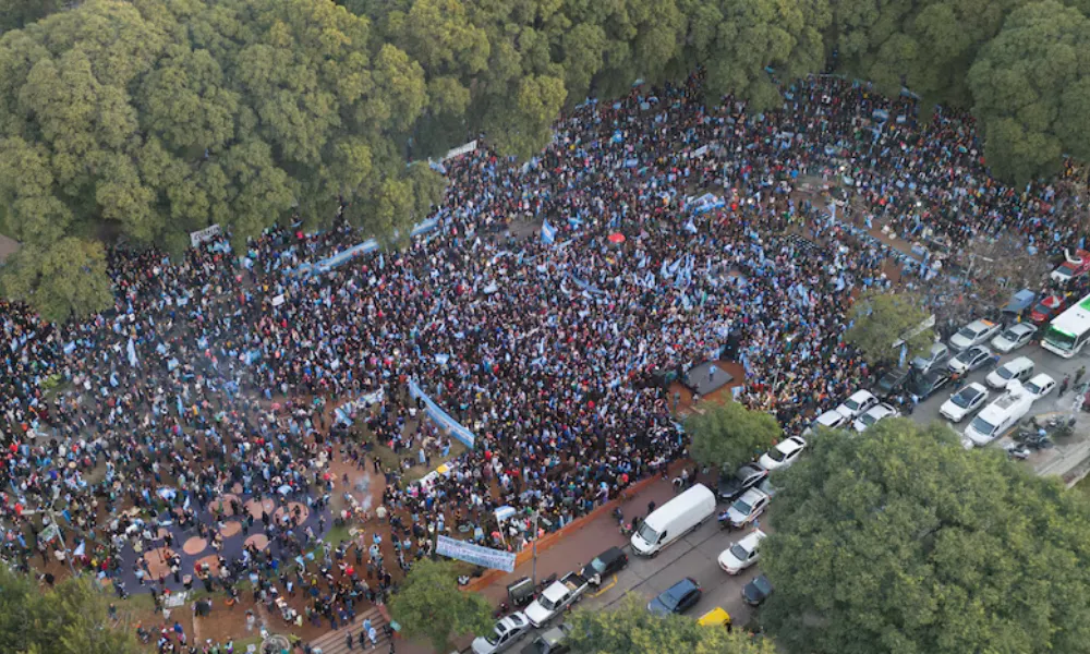 Movilización en Parque Lezama