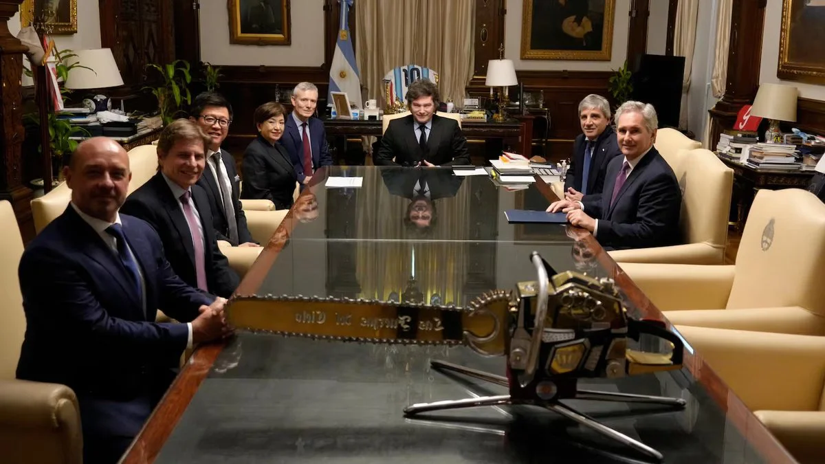 Milei junto a empresarios TN