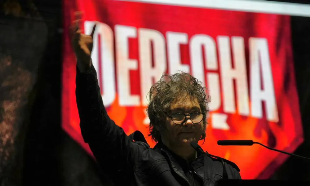 Milei en Derecha Fest foto X LLA