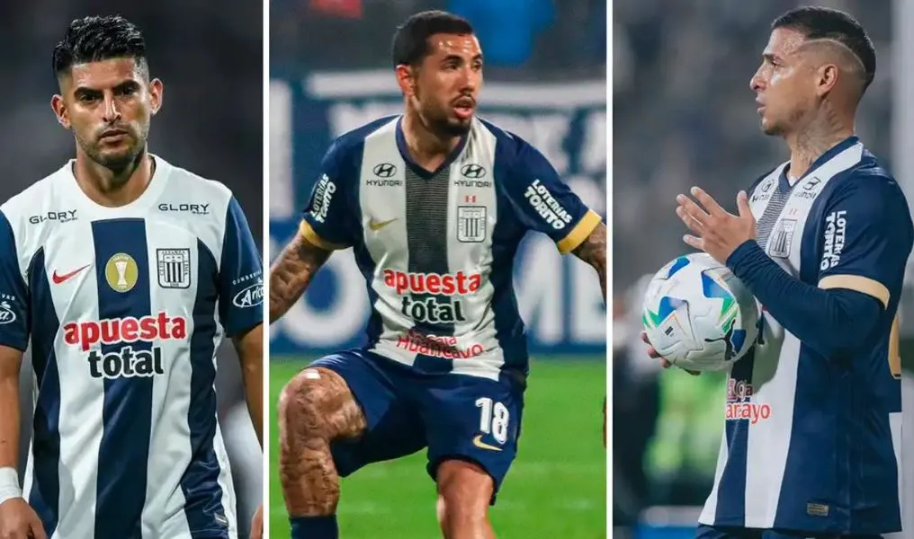 Tres futbolistas de Alianza Lima, incluido Carlos Zambrano.