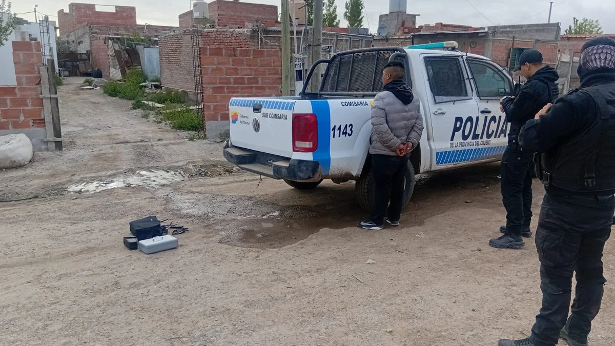 Detenido en Trelew con elementos robados