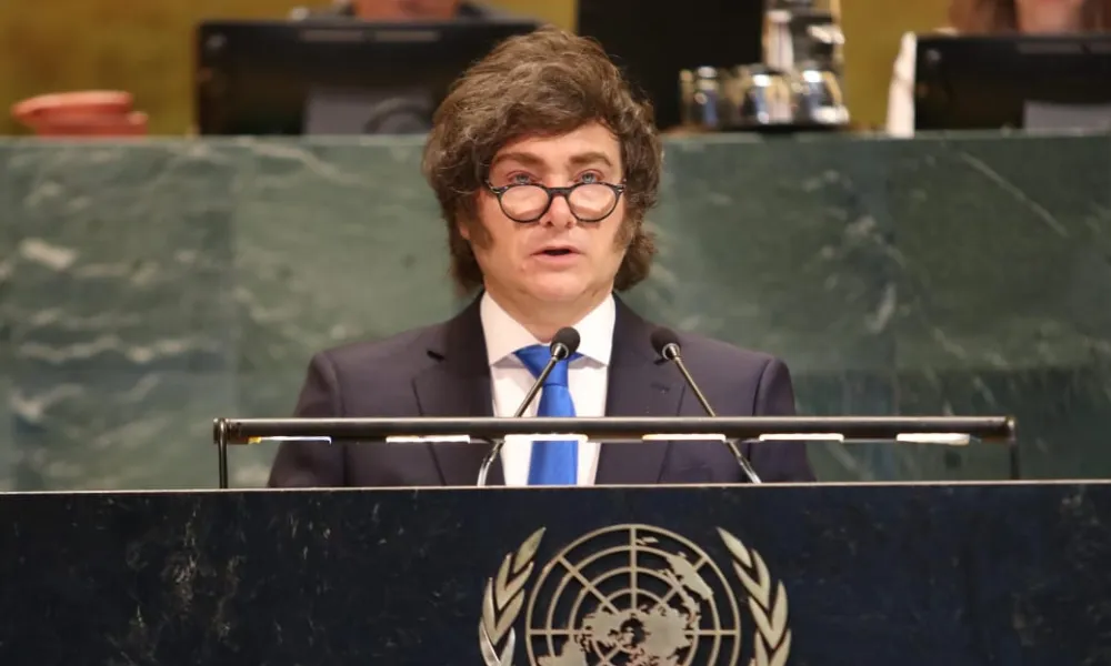 Javier Milei en la ONU