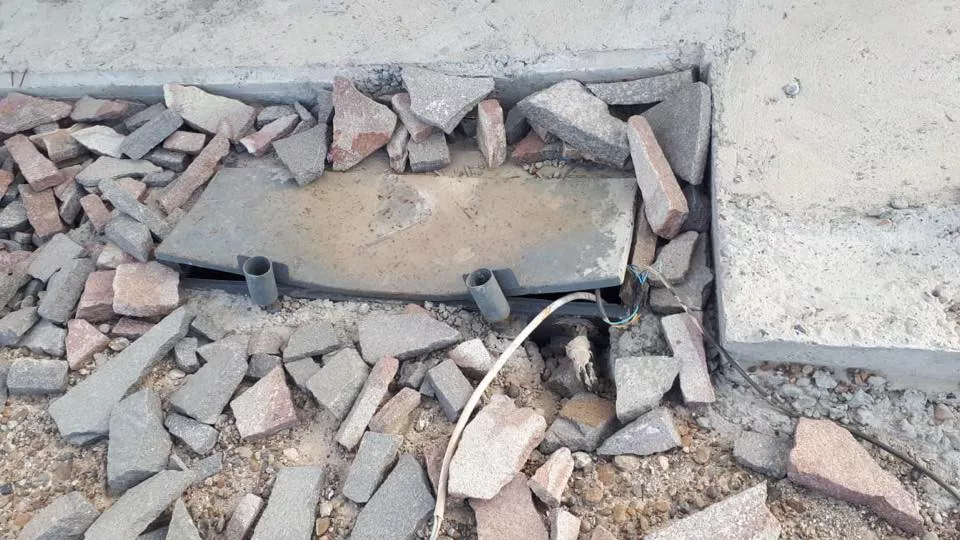 Destrozos en Madryn