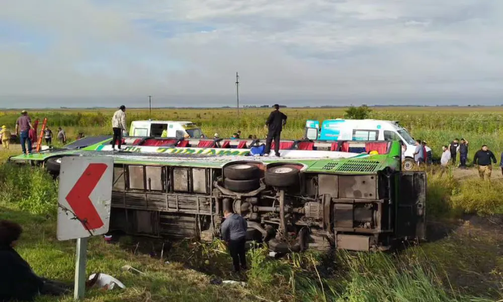 Accidente en la ruta 2