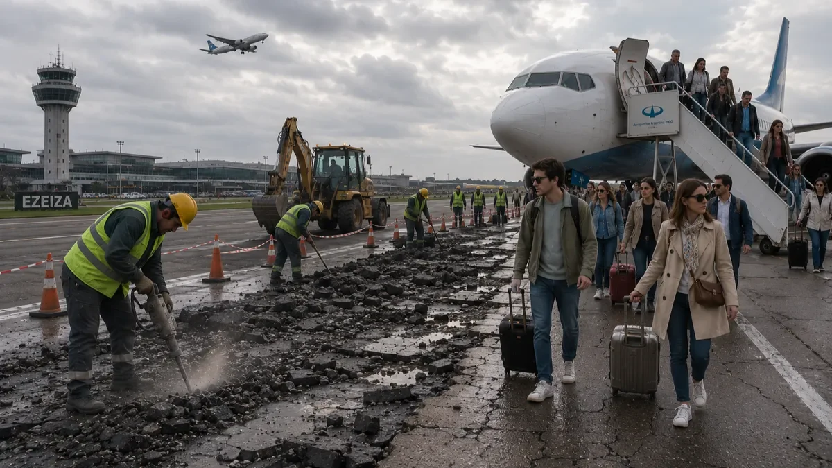 Obras en Ezeiza