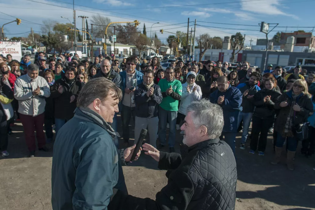 Máximo Pérez Catán junto a Mario Das Neves