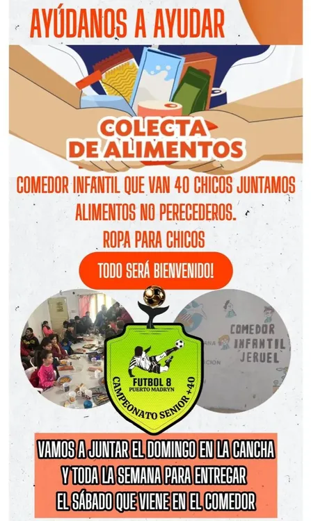 La Liga Sénior +40 Comedor infantil.