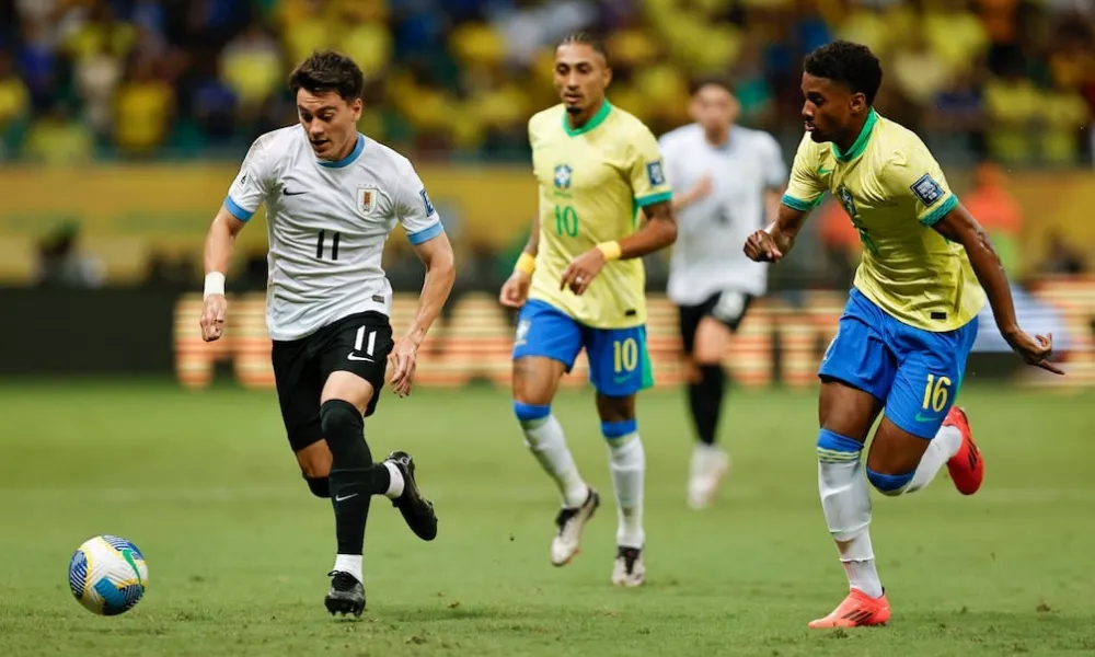 Brasil y Uruguay empataron 