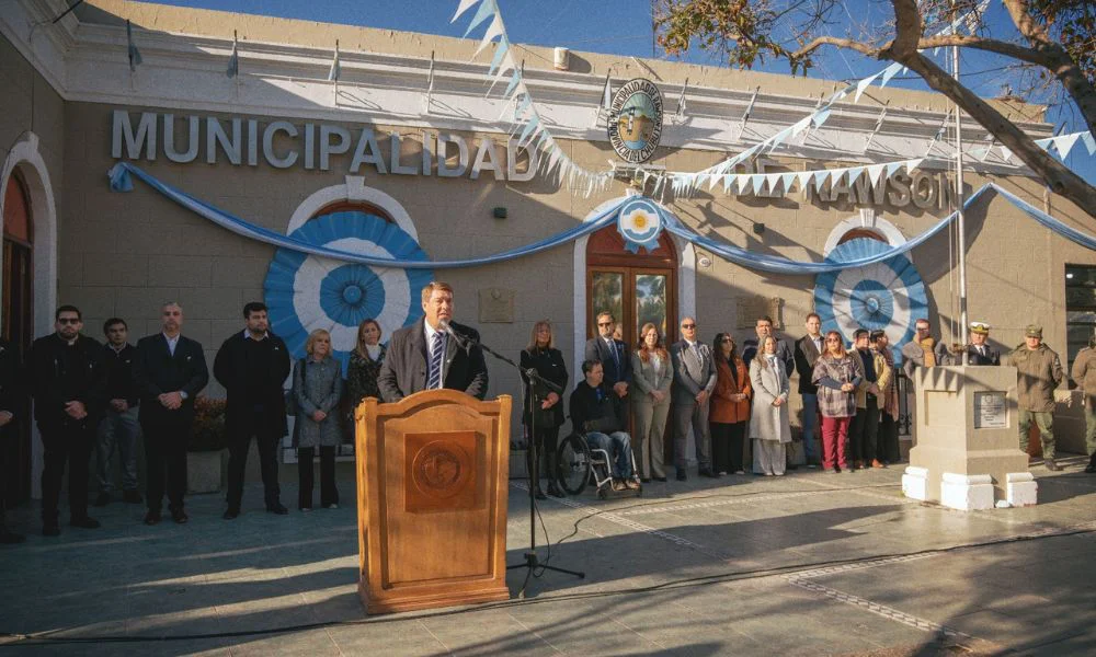Damián Biss en el acto del 25 de Mayo
