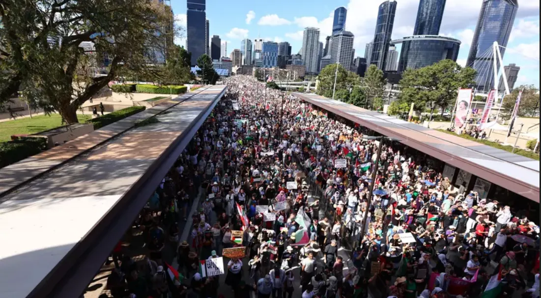 manifestacion palestina australia
