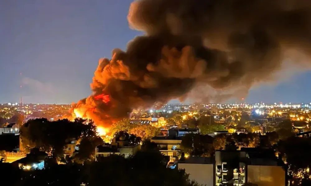 explosión en una fábrica química de San Fernando