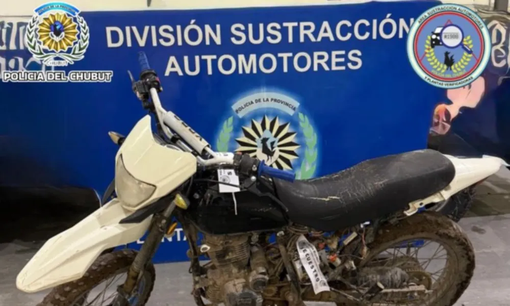 Moto secuestrada