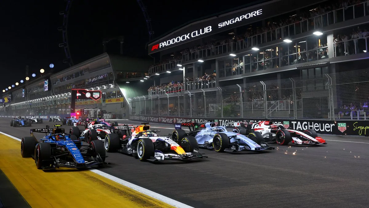 Fórmula 1 en Singapur. Foto X @F1