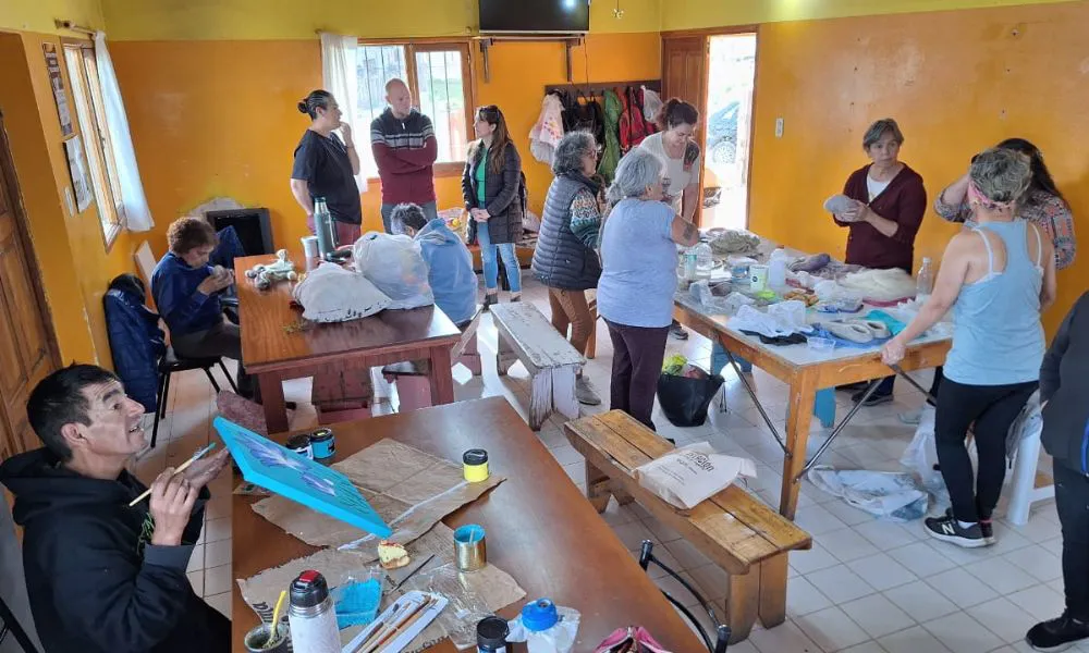 Talleres del barrio Malvinas de Trevelin