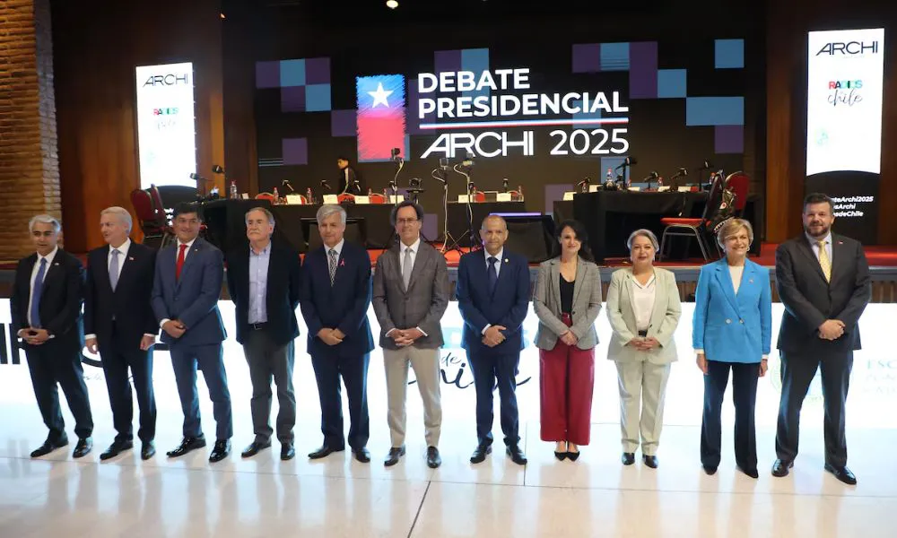 Debate presidencial en Chile. Foto: Dragomir Yankovic / Aton Chile / La Tercera