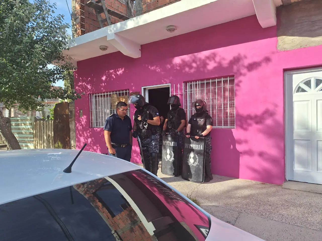 Domicilio en donde se llevó adelante el allanamiento