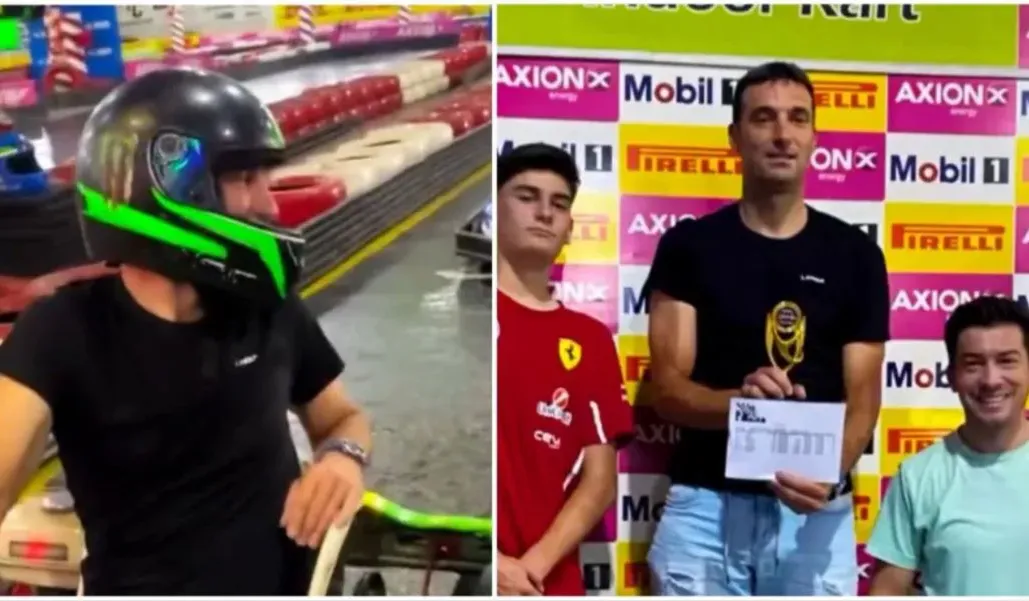 Scaloni se llevó todo en el karting