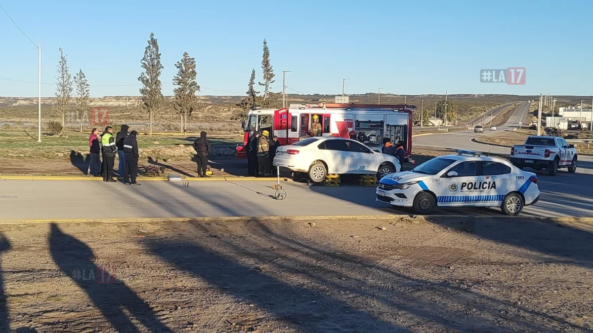 Accidente fatal en rotonda de Madryn 