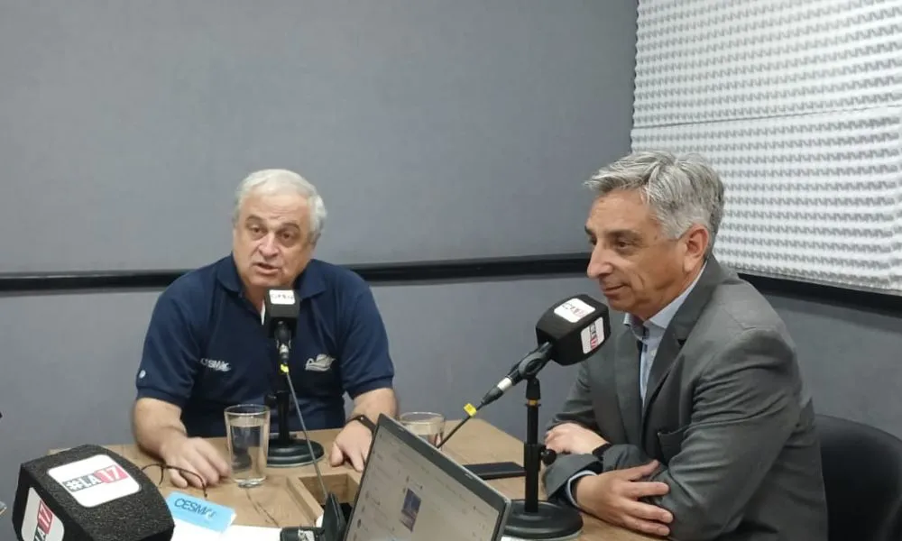 Hoffmann director del CESMAr y Rodolfo Ramallo