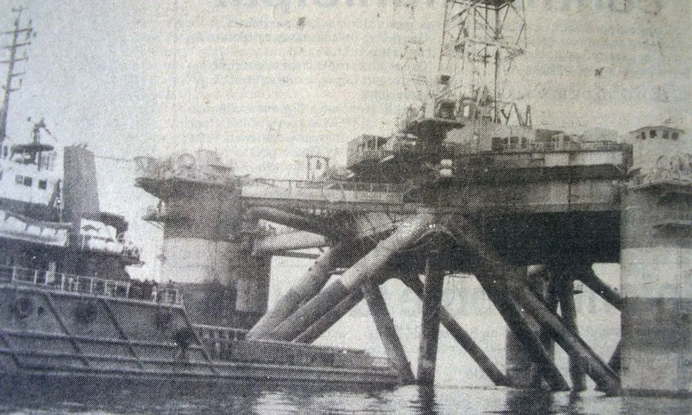 la plataforma Mosconi en Puerto Madryn