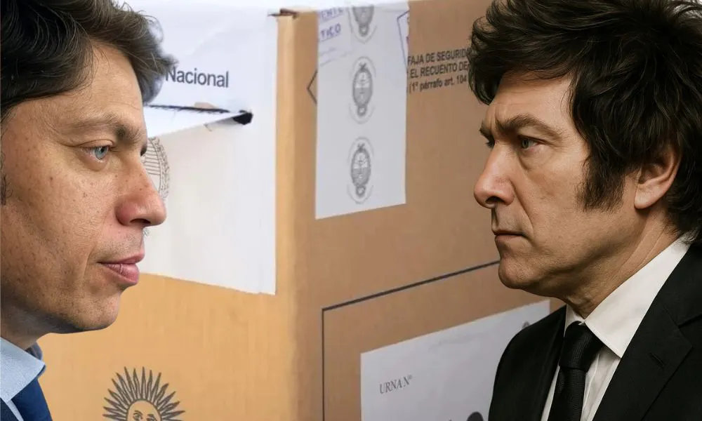 Kicillof Milei frente a frente imagen generada por LA17