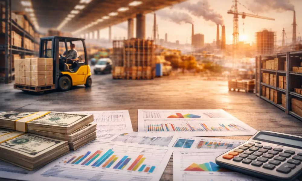 Actividad económica argentina. Imagen creada con IA generativa por #LA17